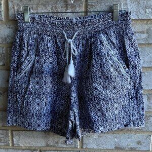 Briggs Linen Blend Pull On Chino Shorts Women's Size M.